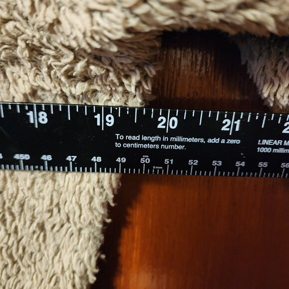 Women's Small Columbia Tan Fuzzy Fleece Full Zip Jacket - Picture 10 of 12